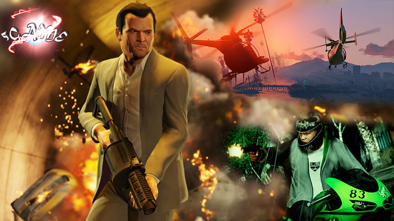 Кадр GTA 5 консольная версия обложка рабочего стола