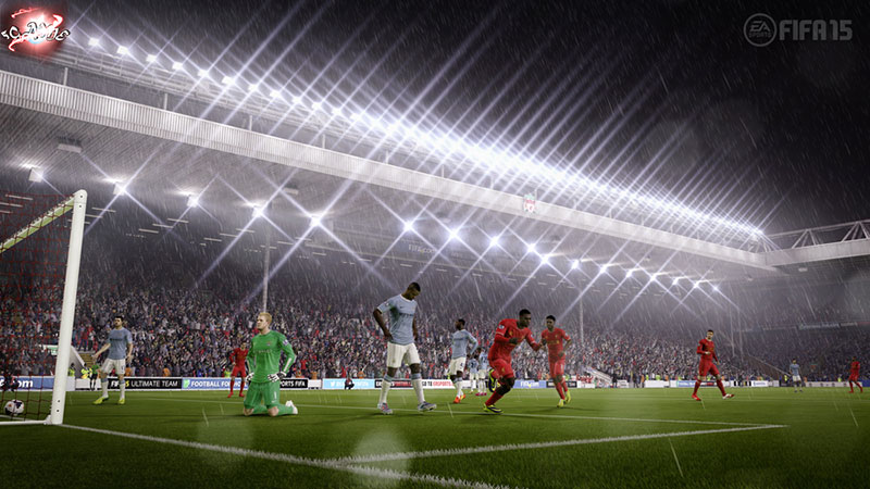 Экран составов клубов в FIFA 15 с рейтингами игроков