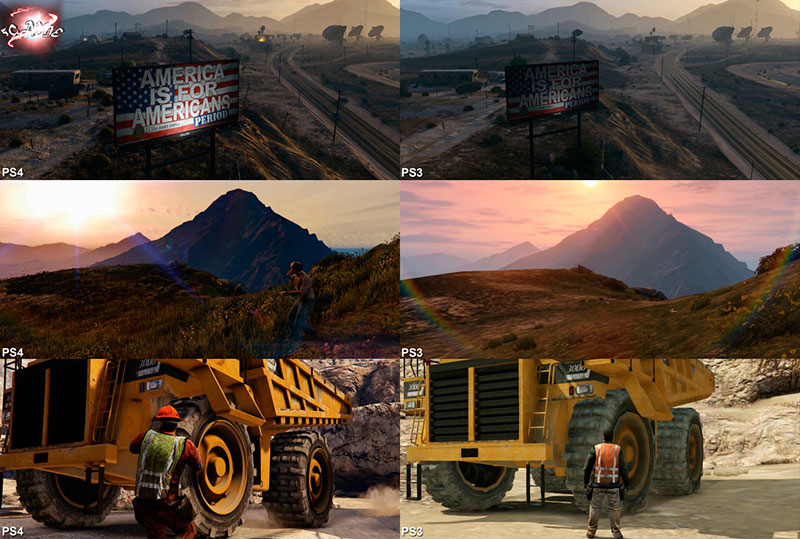 Сцена из Grand Theft Auto V, динамичный момент в открытом мире
