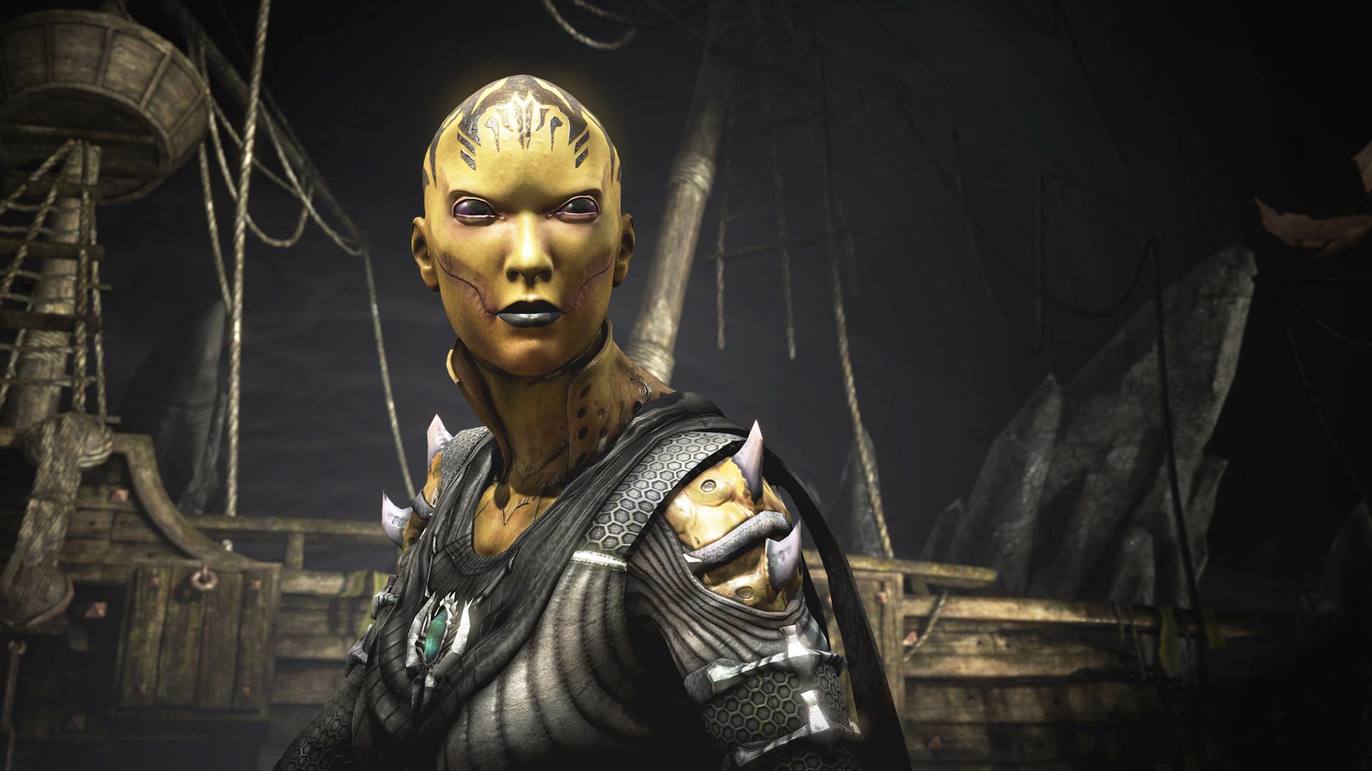 Mortal Kombat X бой на фоне арены