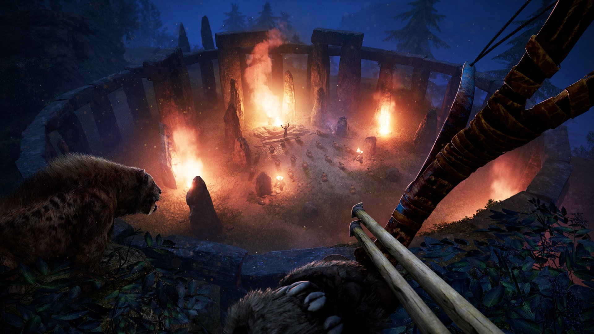Боевая сцена с племенем Udam в Far Cry Primal