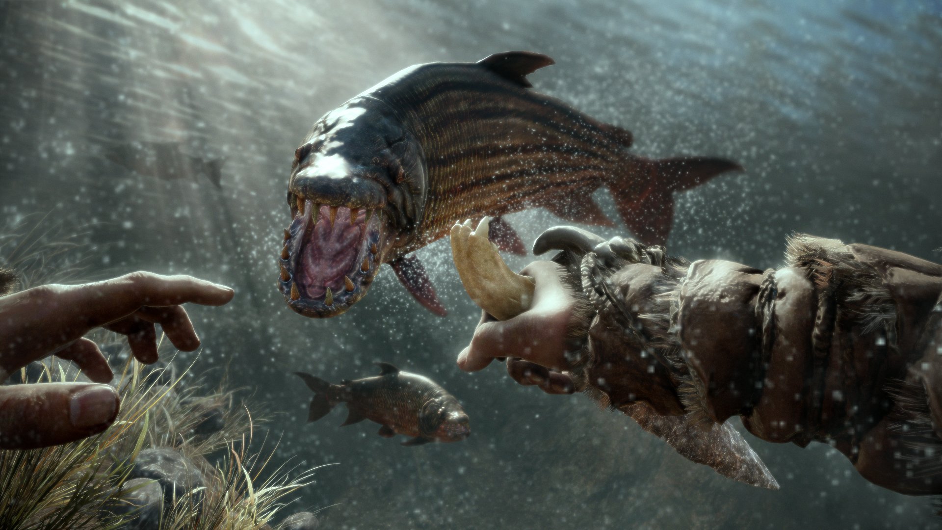 Takkar верхом на прирученном звере Far Cry Primal