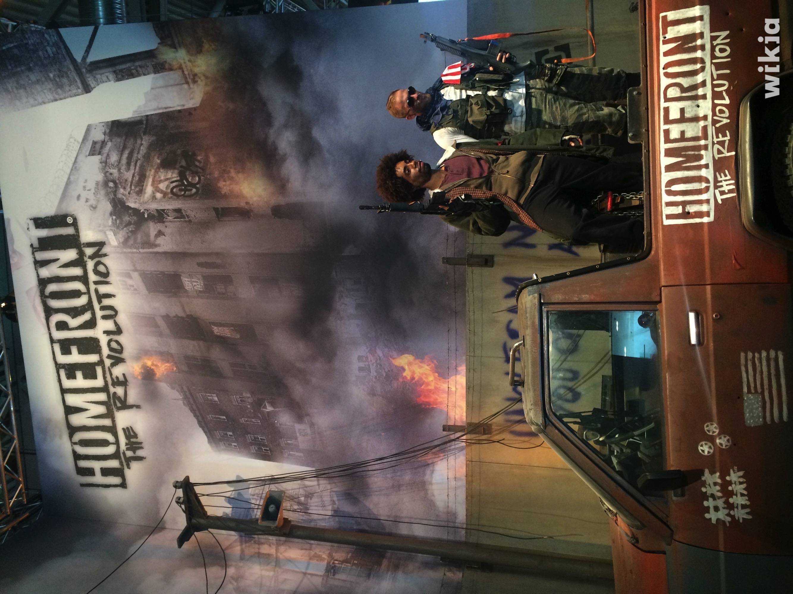 Стоянка техники Homefront The Revolution на выставке