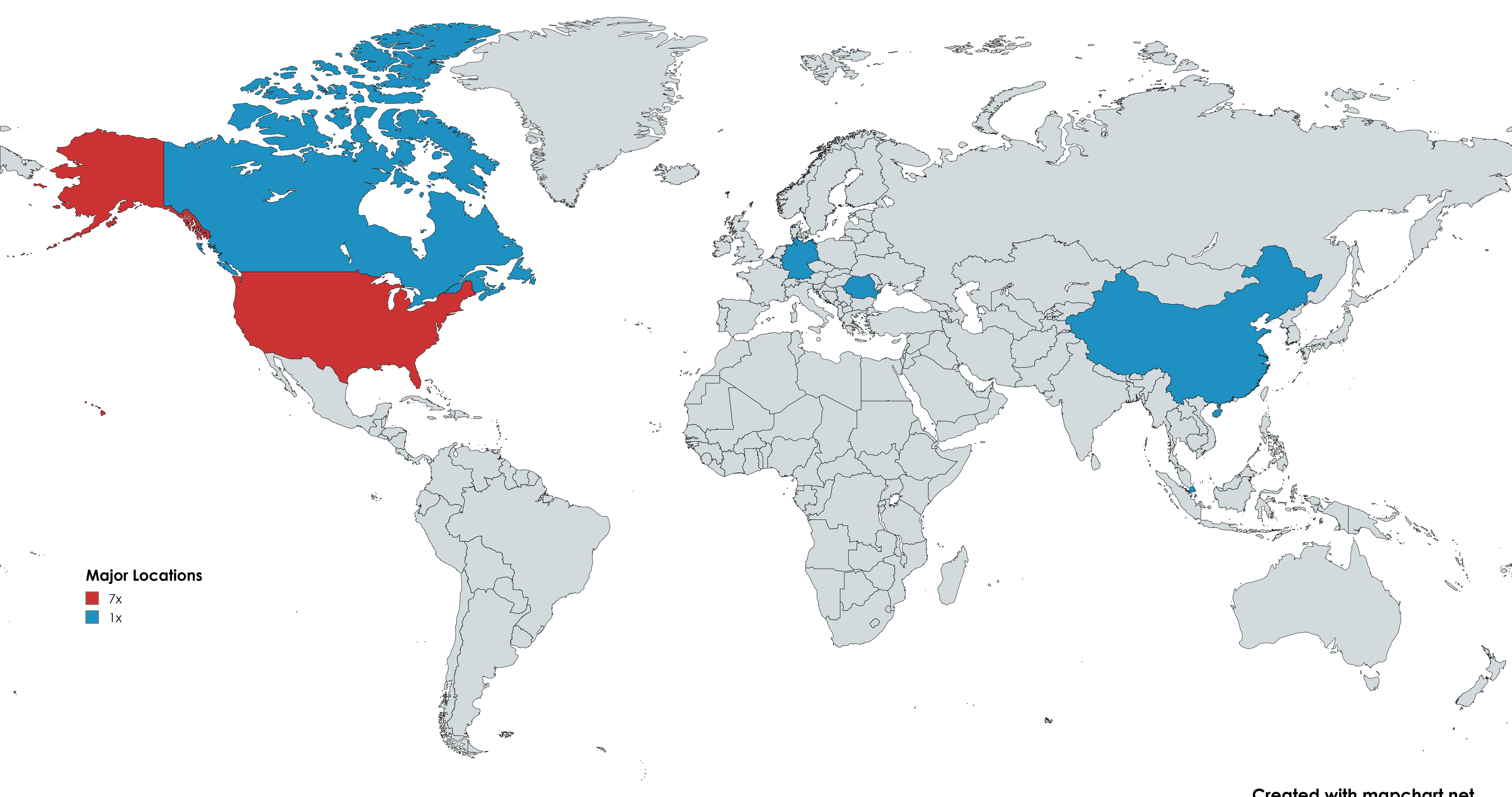 Карта ключевых локаций The International Dota 2