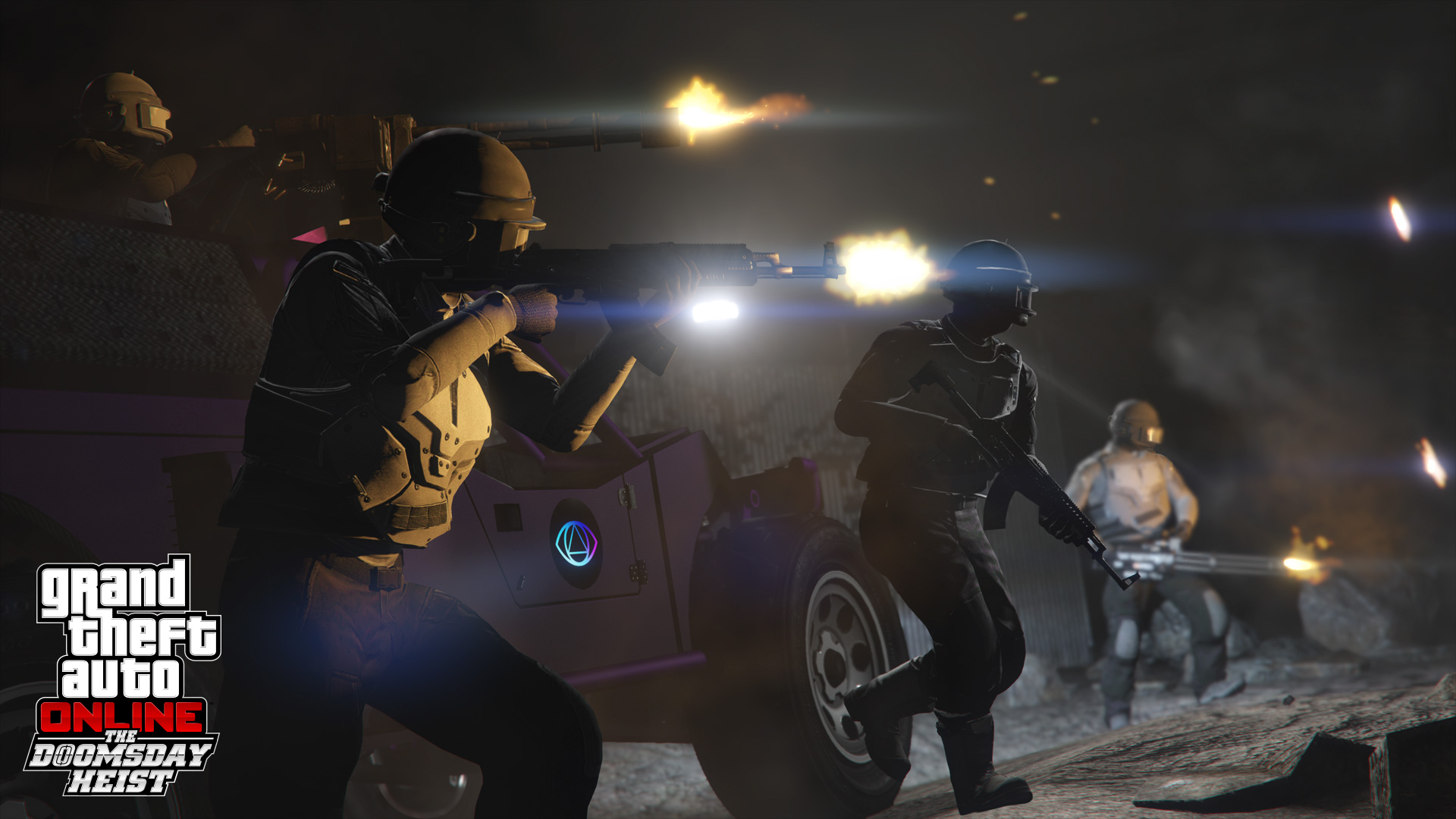 Ночной город GTA 5 скриншот для обоев рабочего стола