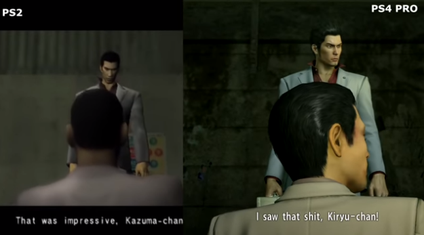 Сравнение графики Yakuza Kiwami и оригинала