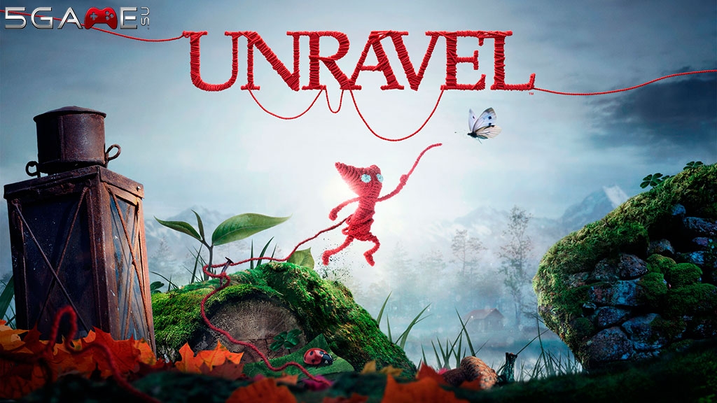 Ярни из Unravel на фоне лесной локации игры